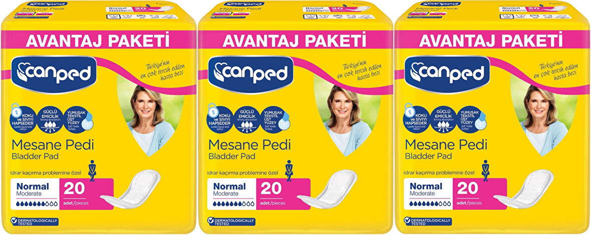 Canped Mesane Pedi Avantaj Pk Klasik M-Orta Boy Normal 60 Adet