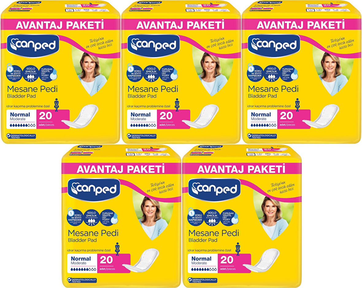 Canped Mesane Pedi Avantaj Pk Klasik M-Orta Boy Normal 100 Adet