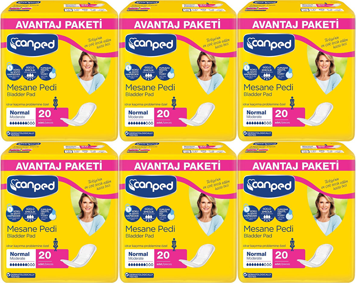 Canped Mesane Pedi Avantaj Pk Klasik M-Orta Boy Normal 120 Adet
