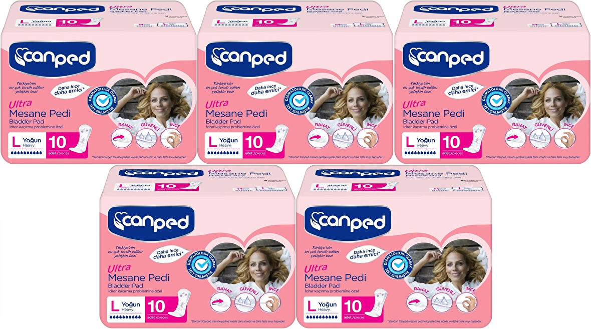 Canped Mesane Pedi Ultra L - Large - Büyük - Yoğun 50 Adet (5PK*10)