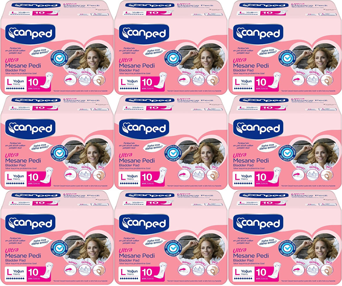 Canped Mesane Pedi Ultra L - Large - Büyük - Yoğun 90 Adet (9PK*10)