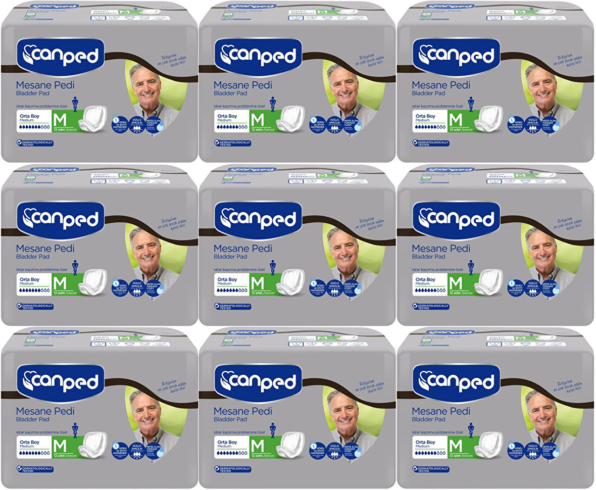 Canped Mesane Pedi Klasik Erkek M-Orta 108 Adet
