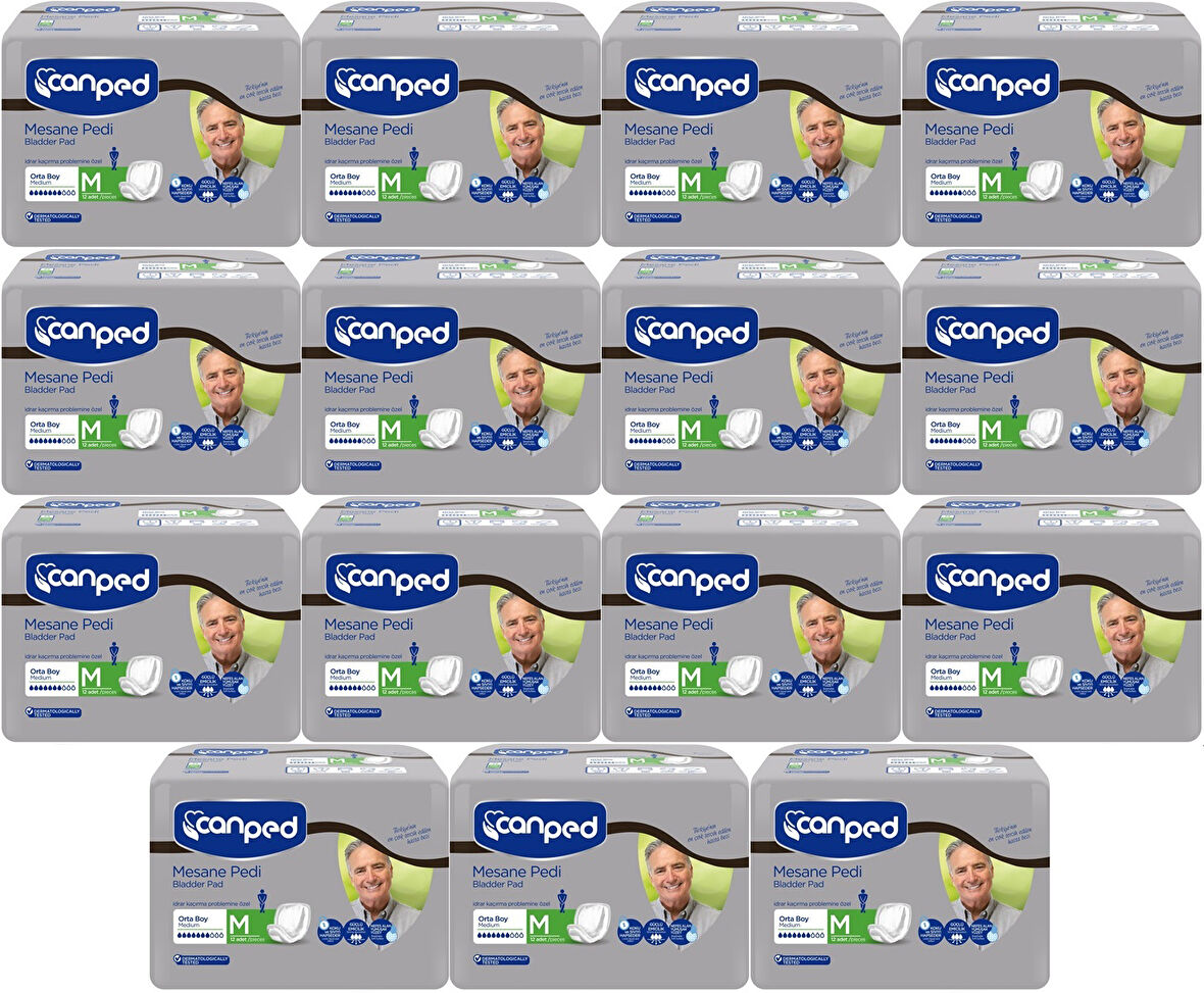 Canped Mesane Pedi Klasik Erkek M-Orta 180 Adet