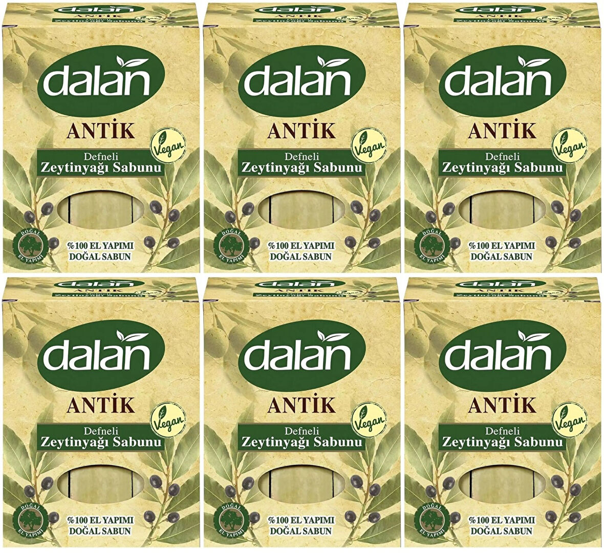 Dalan Antik Defneli Zeytinyağı Sabunu 900GR (6 Lı Set)