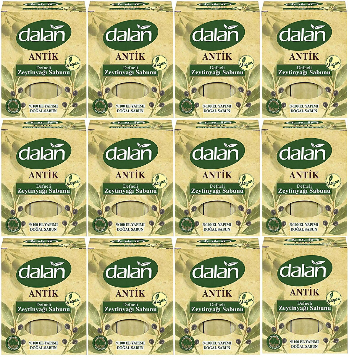 Dalan Antik Defneli Zeytinyağı Sabunu 900GR (12 Li Set)