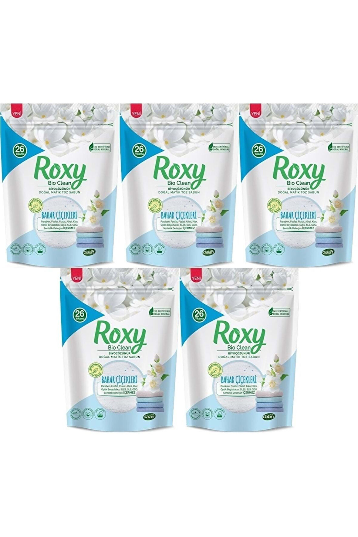 Dalan Roxy Doğal Matik Toz Sabun Bahar Çiçekleri 4 x 800 G