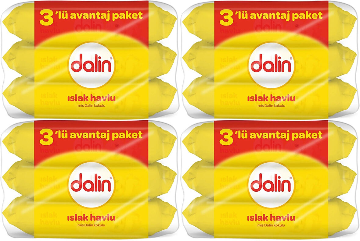 Dalin Islak Havlu Mendil Klasik 56 Yaprak 12 Li Set (672 Yaprak)