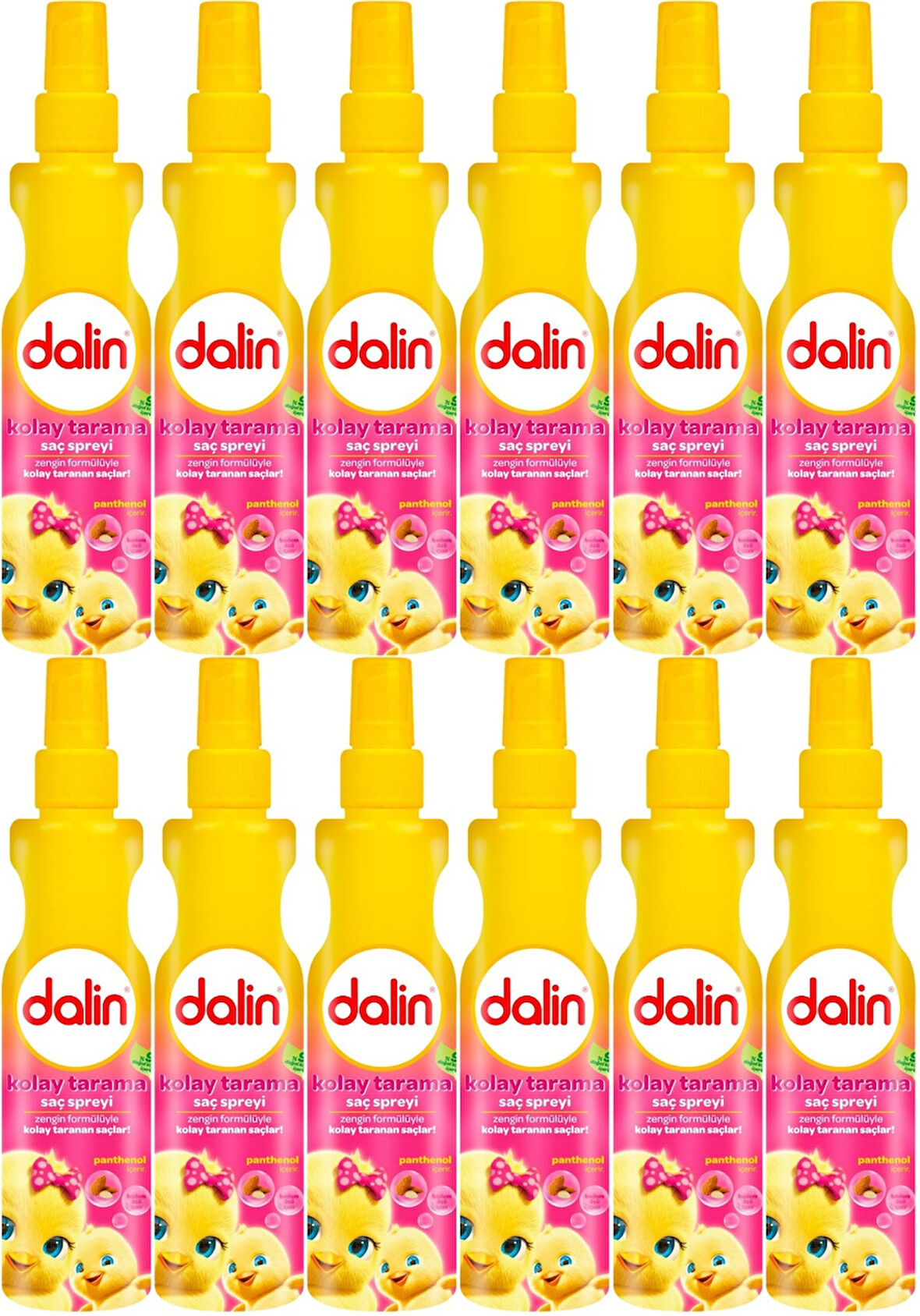 Dalin Kolay Saç Tarama Spreyi 200ML Badem Özlü (12 Li Set)