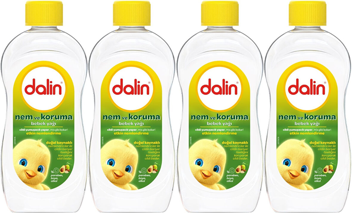 Dalin Bebek Yağı 300ML Nem ve Koruma (Avokado) (4 Lü Set)