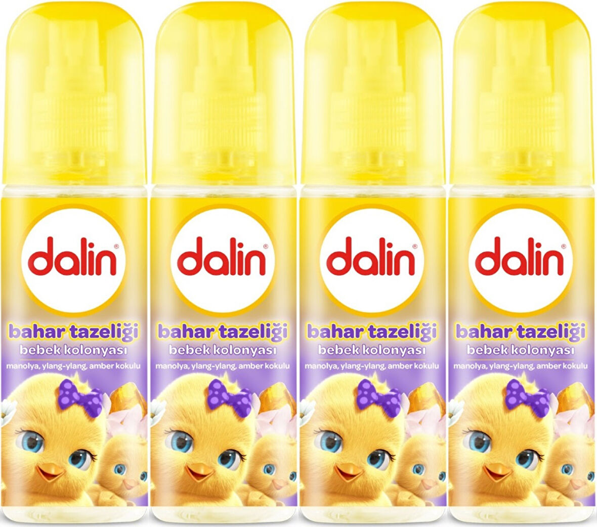 Dalin Bebek Kolonyası 150ML Bahar Tazeliği (Manolya-Ylang,Ylang-Amber Kokulu) (4 Lü Set)