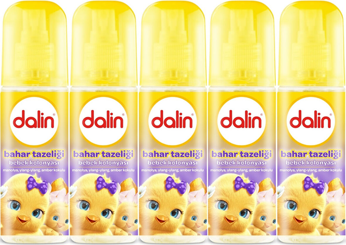 Dalin Bebek Kolonyası 150ML Bahar Tazeliği (Manolya-Ylang,Ylang-Amber Kokulu) (5 Li Set)