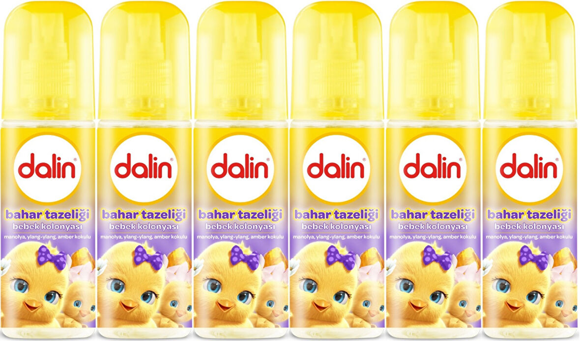 Dalin Bebek Kolonyası 150ML Bahar Tazeliği (Manolya-Ylang,Ylang-Amber Kokulu) (6 Lı Set)