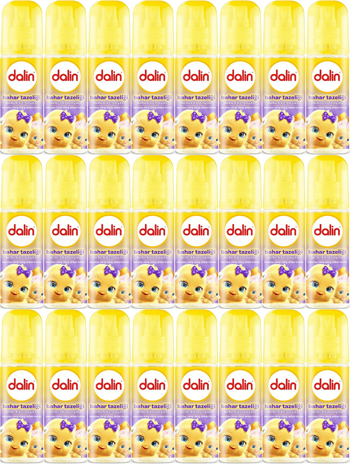 Dalin Bebek Kolonyası 150ML Bahar Tazeliği (Manolya-Ylang,Ylang-Amber Kokulu) (24 Lü Set)