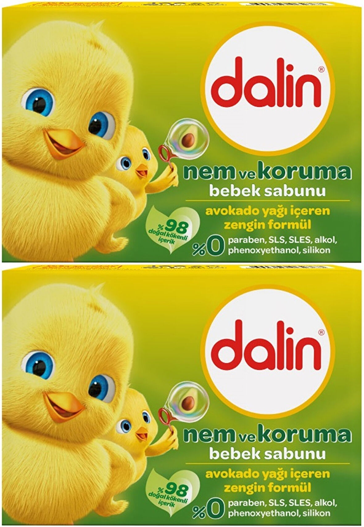 Dalin Bebek Sabunu 100GR Avakadolu (2 Li Set)