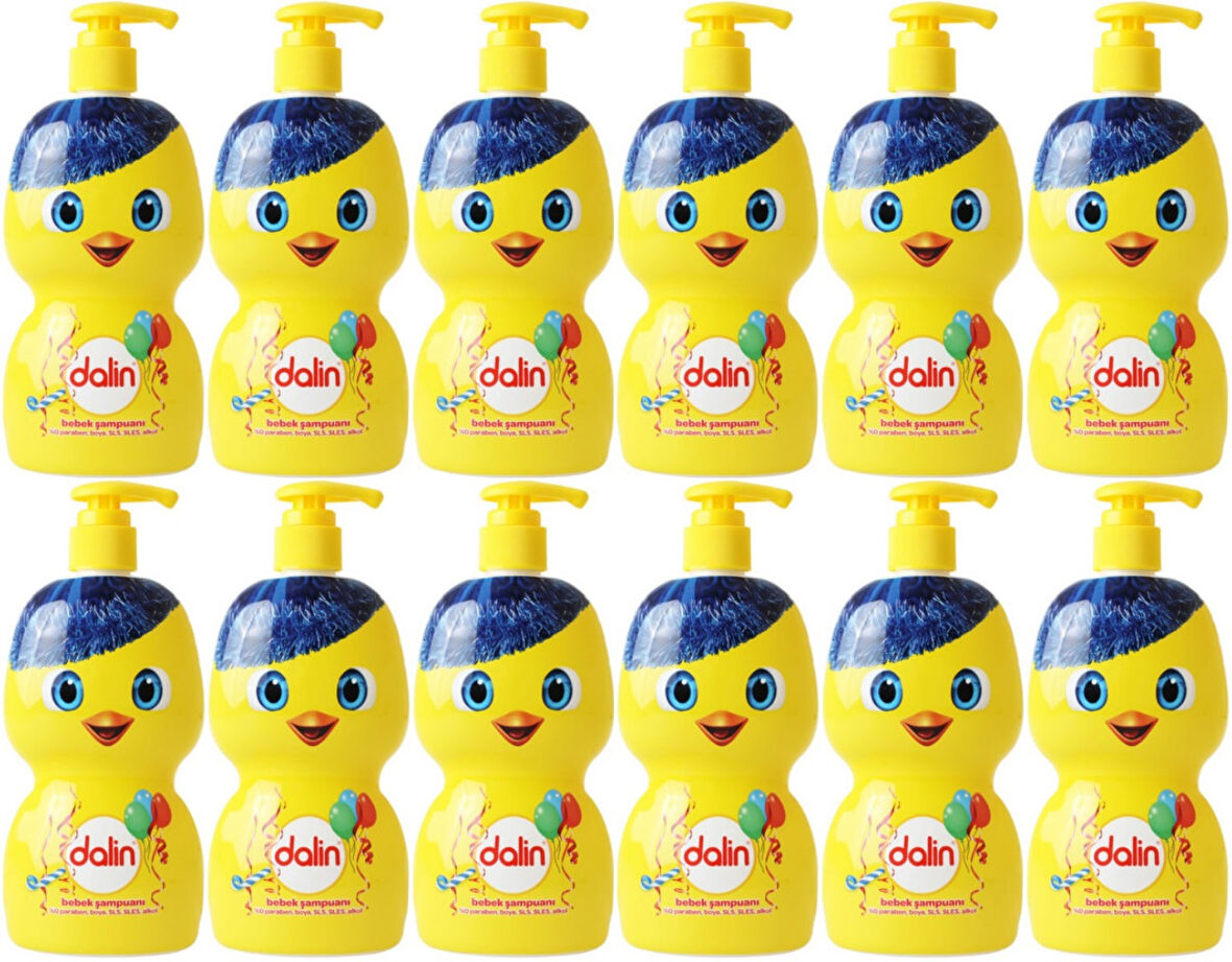 Dalin Bebek Şampuanı 500ML (Eğlen Öğren Serisi) Pompalı (12 Li Set)