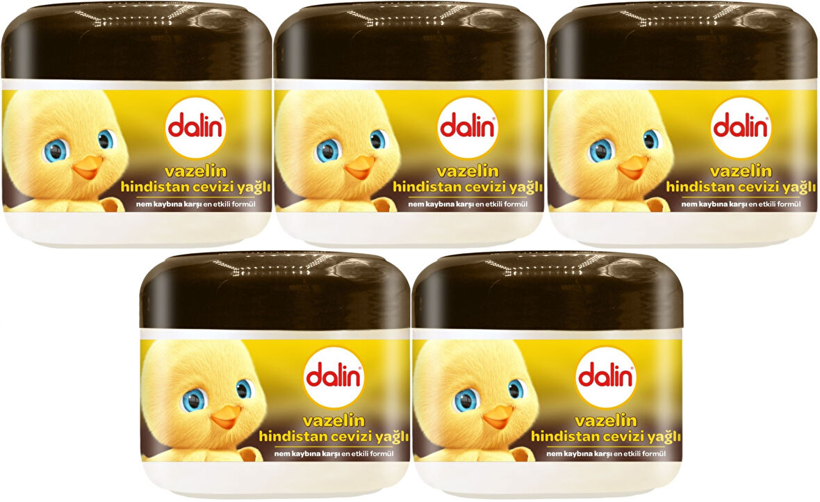 Dalin Vazelin 100ML Hindistan Cevizi Yağlı (5 Li Set)