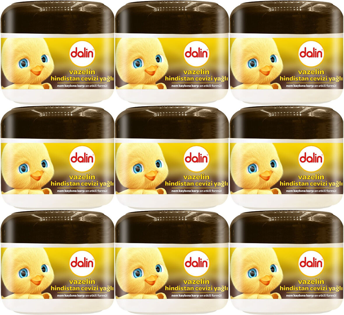 Dalin Vazelin 100ML Hindistan Cevizi Yağlı (9 Lu Set)