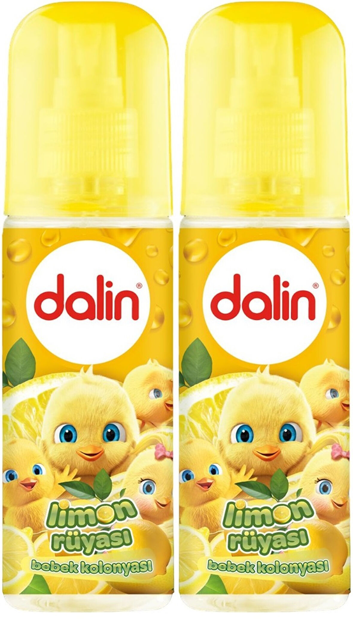 Dalin Bebek Kolonyası 150ML Limon Çiçeği (Limon-Bergomat-Papatya) (2 Li Set)