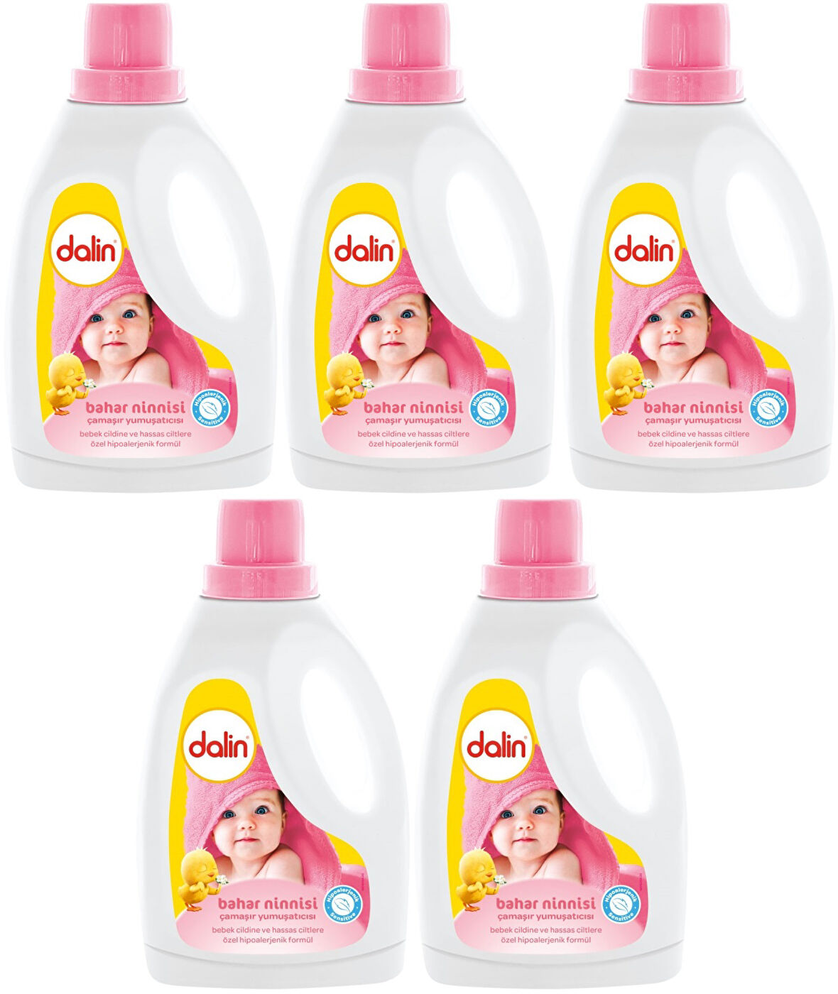 Dalin Çamaşır Yumuşatıcı 1.5LT Bahar Ninnisi (5 Li Set)