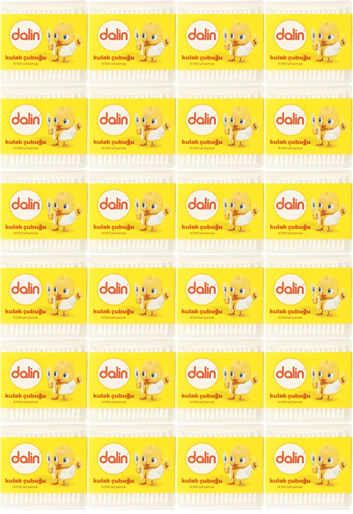 Dalin Kulak Çubuğu 100 Adet (24 Lü Set)