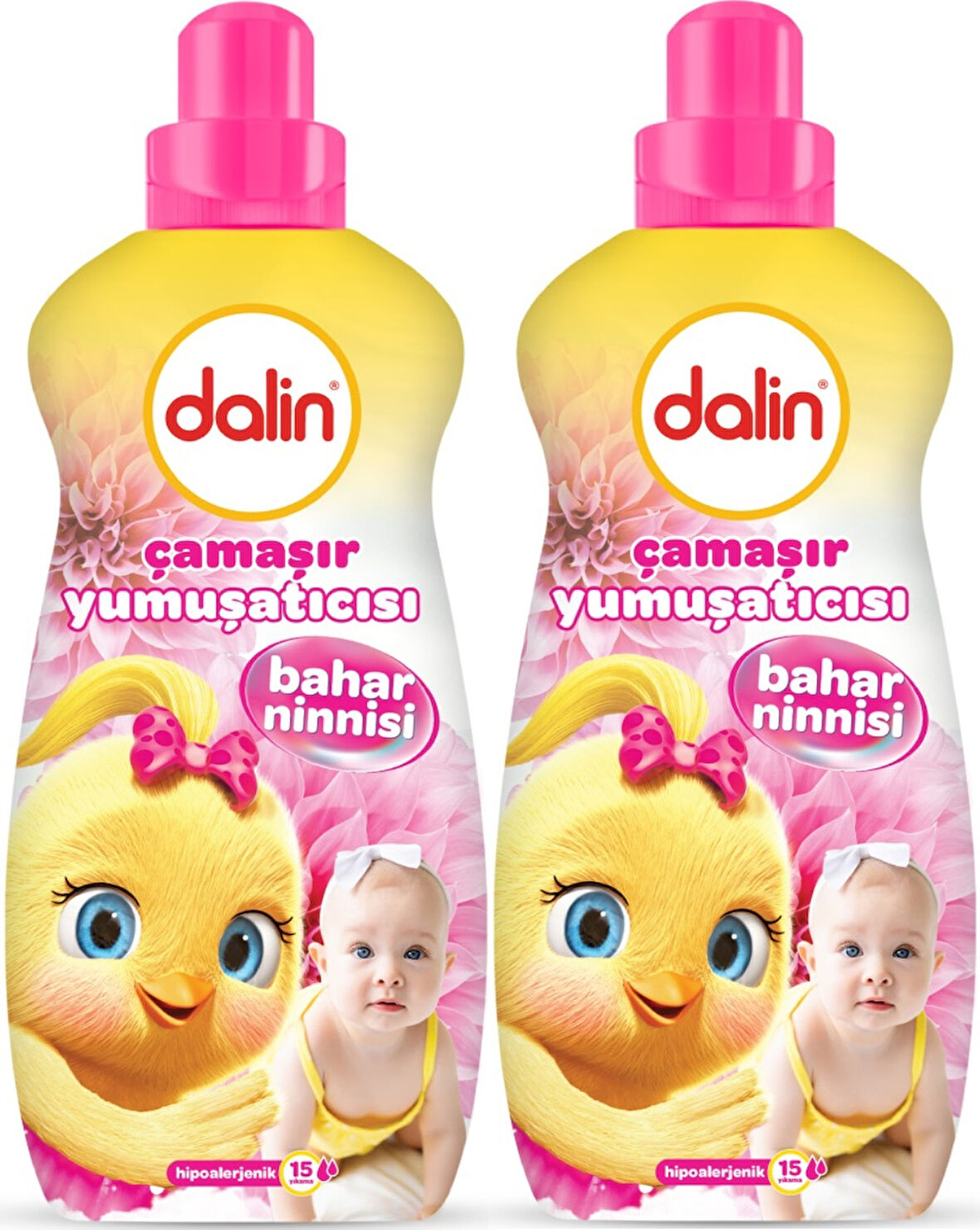 Dalin Çamaşır Yumuşatıcı Konsantre 1500ML Bahar Ninnisi (2 Li Set) (Bebeklere Özel)