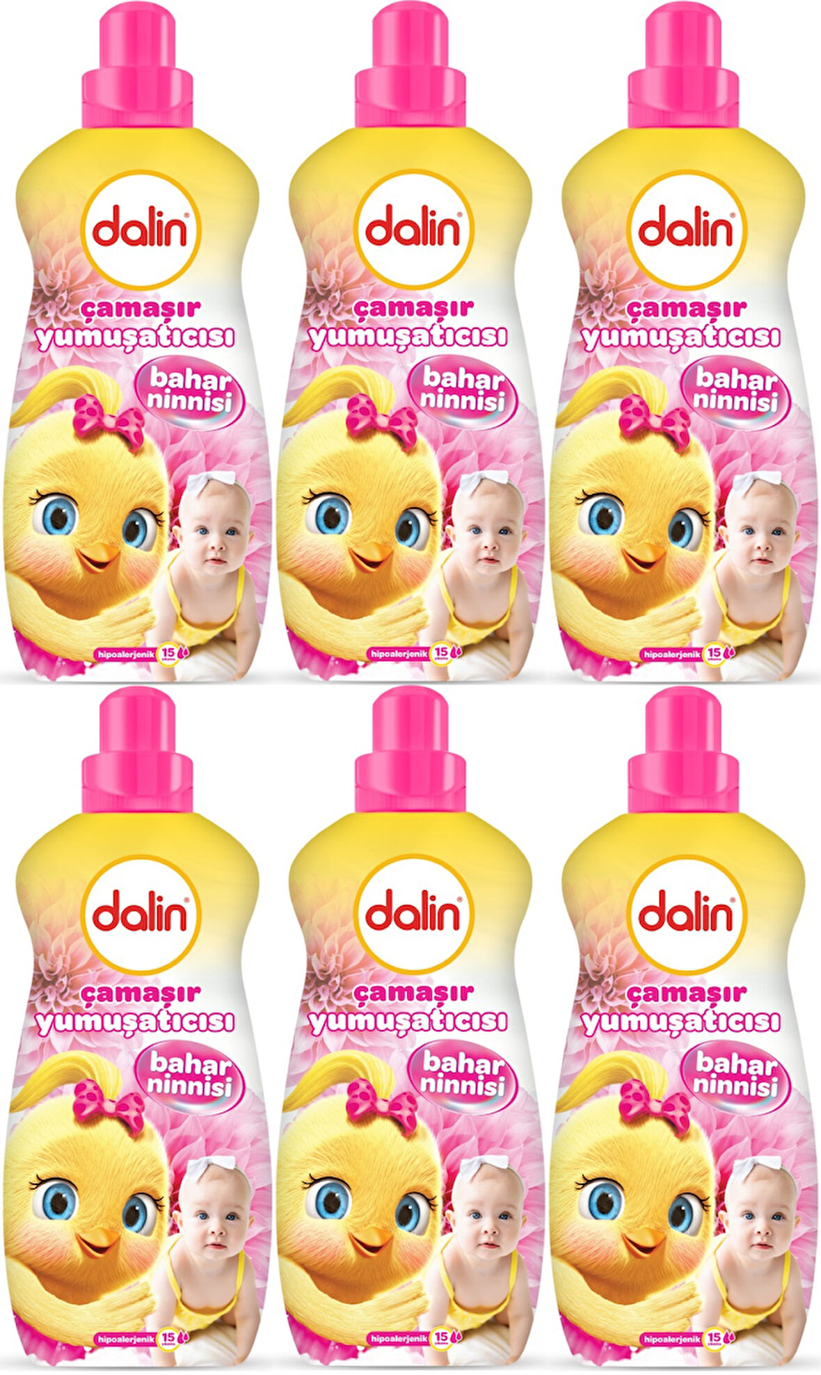 Dalin Çamaşır Yumuşatıcı Konsantre 1500ML Bahar Ninnisi (6 Lı Set) (Bebeklere Özel)
