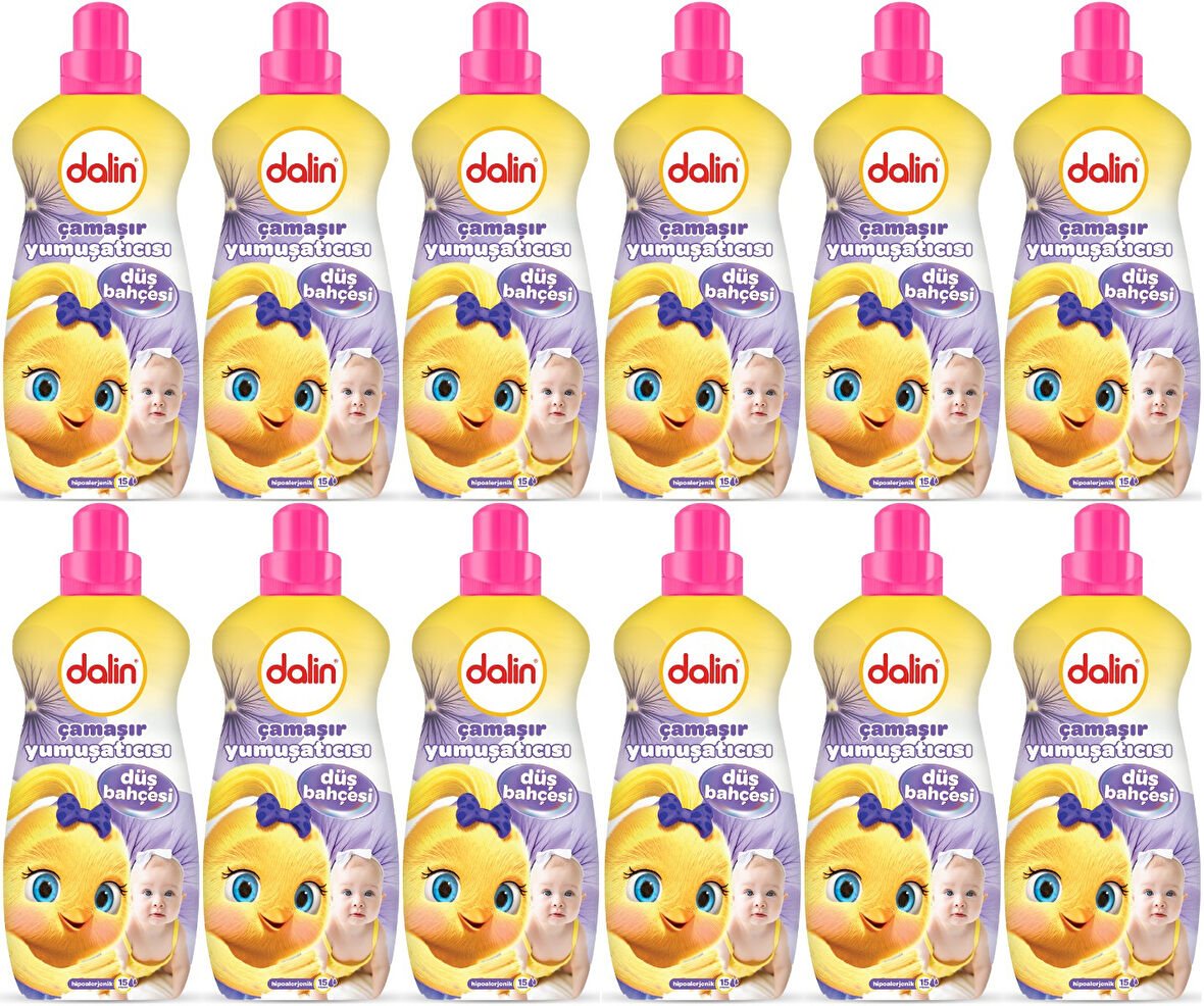 Dalin Çamaşır Yumuşatıcı Konsantre 1500ML Düş Bahçesi (12 Li Set) (Bebeklere Özel)