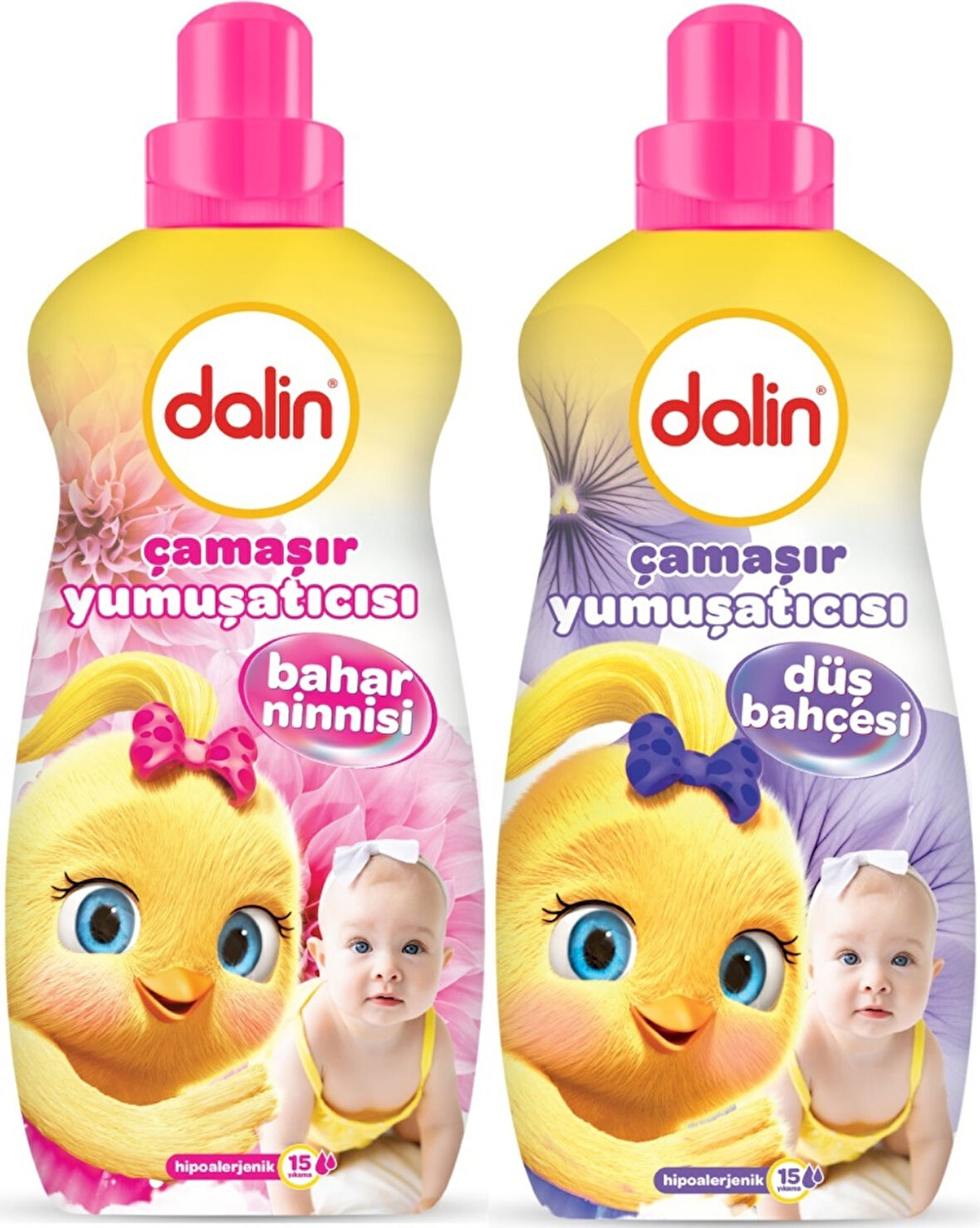 Dalin Çamaşır Yumuşatıcı Konsantre 1500ML Bahar Ninnisi + 1500ML Düş Bahçesi (Karma 2 Li Set)