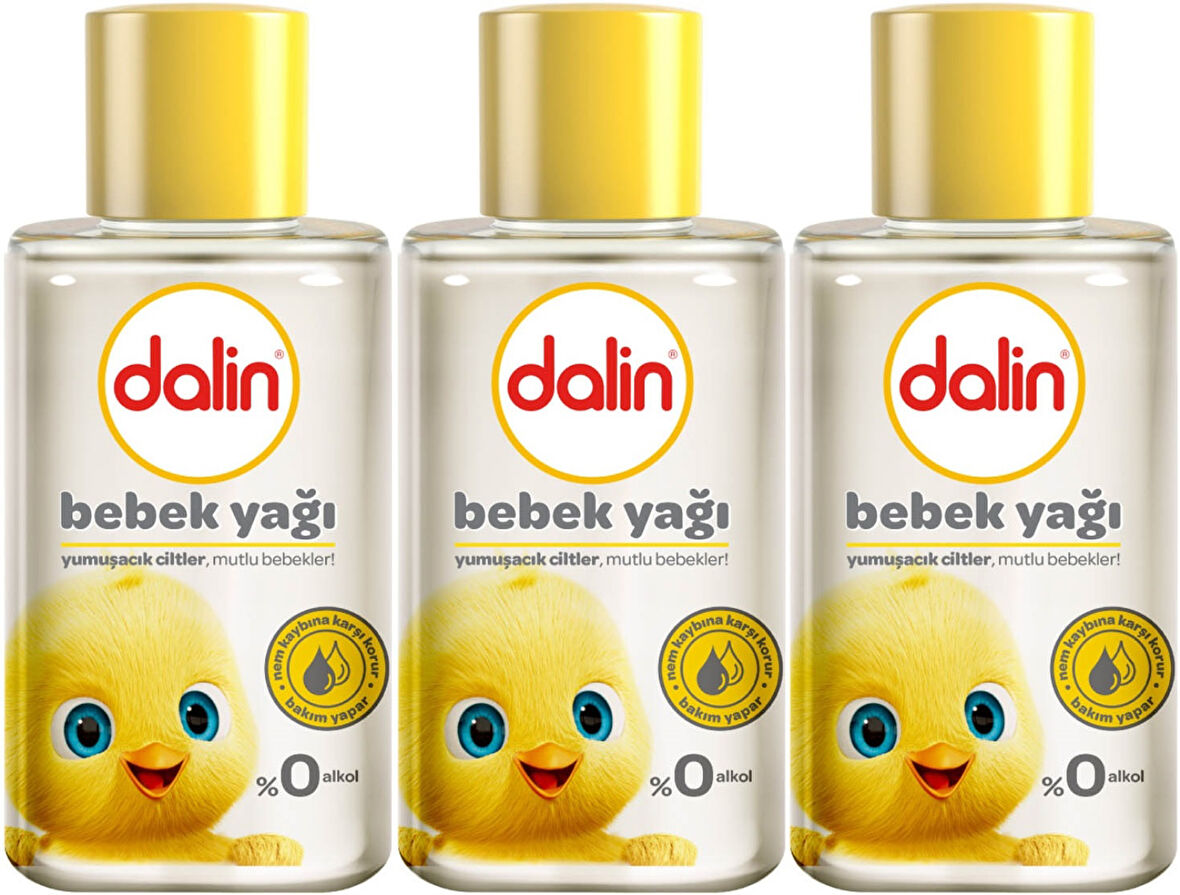 Dalin Bebek Yağı 50ML Klasik Mini (3 Lü Set)