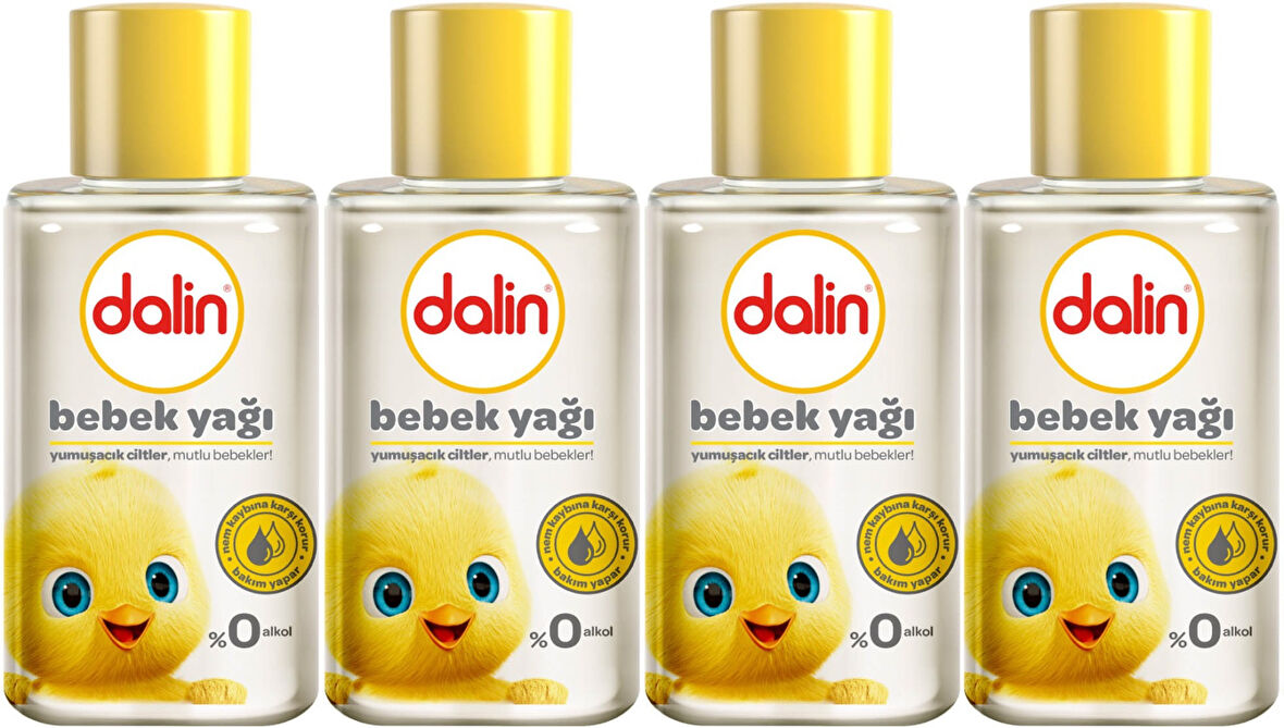Dalin Bebek Yağı 50ML Klasik Mini (4 Lü Set)
