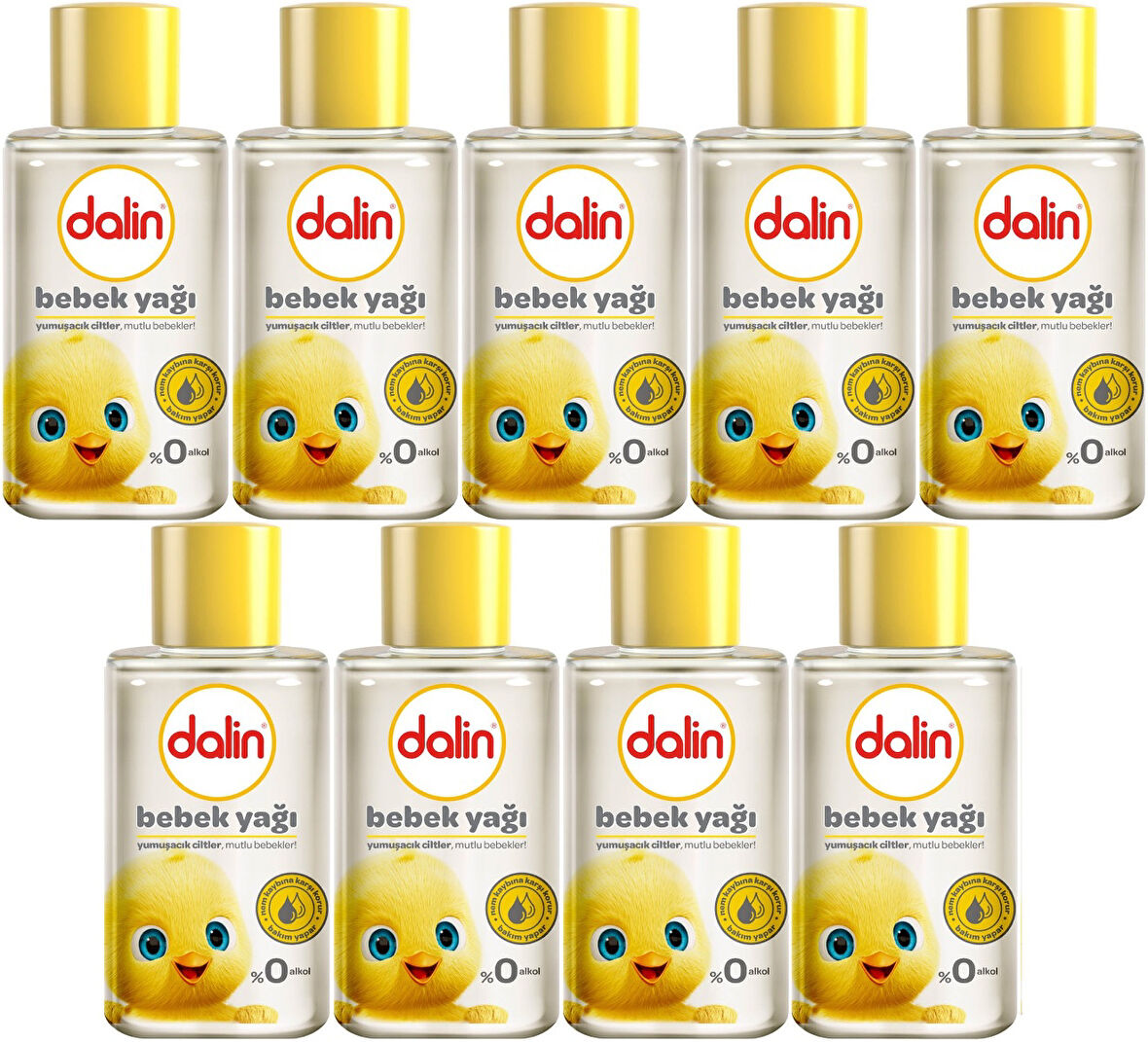 Dalin Bebek Yağı 50ML Klasik Mini (9 Lu Set)