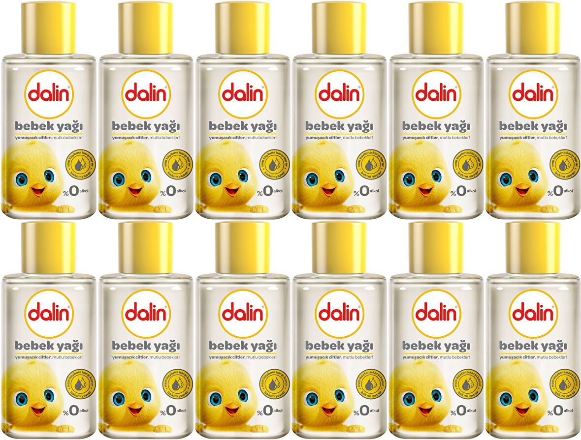 Dalin Bebek Yağı 50ML Klasik Mini (12 Li Set)