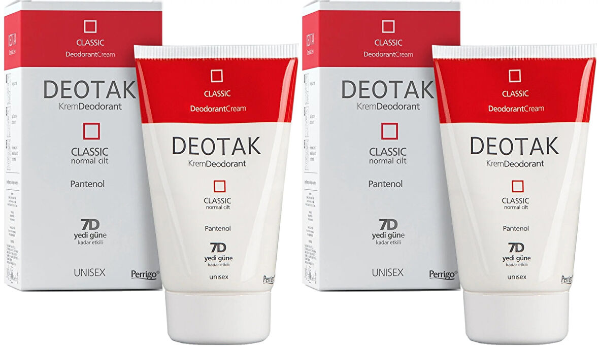 Deotak Krem Deodorant Unisex 35ML Classic (Normal Cilt) (2 Li Set)