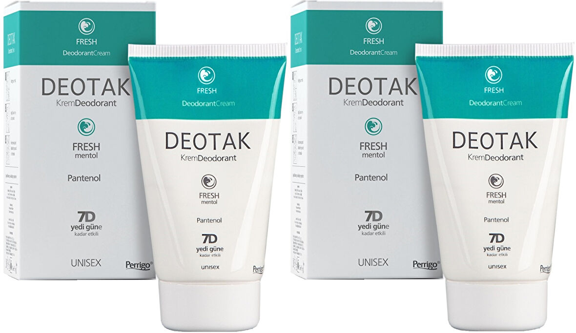 Deotak Krem Deodorant 35ML Fresh (Mentol) (2 Li Set)