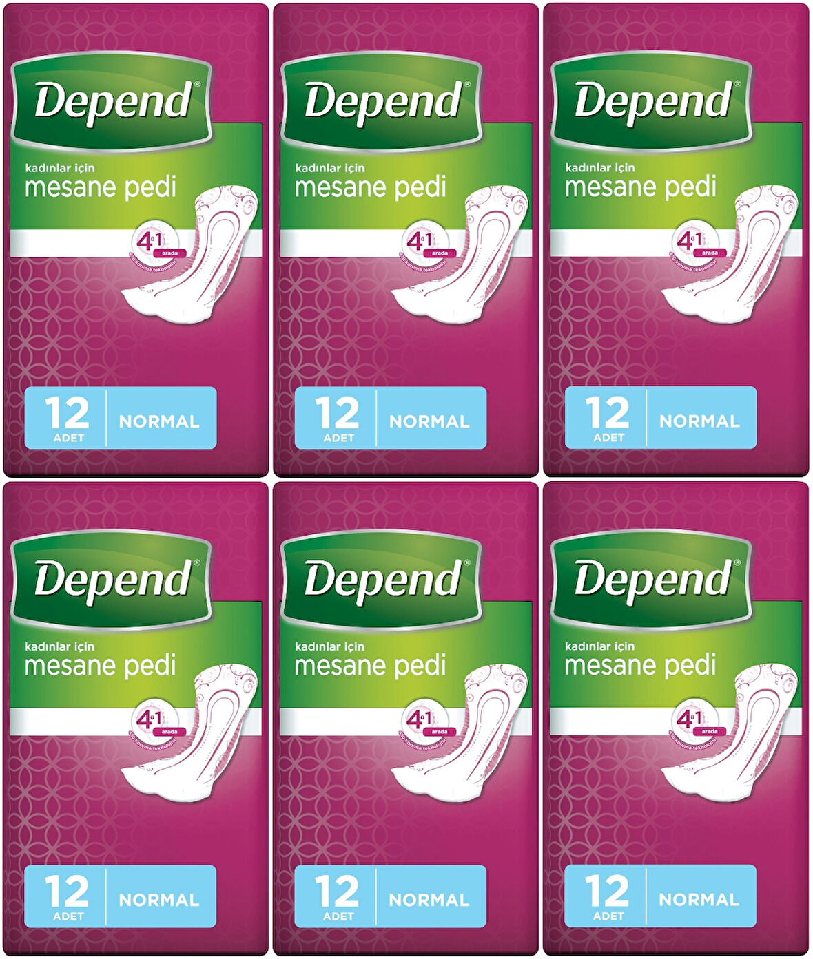 Depend Mesane Pedi Kadın Normal 72 Adet