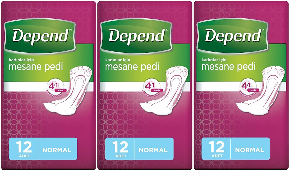 Depend Mesane Pedi Kadın Normal 36 Adet