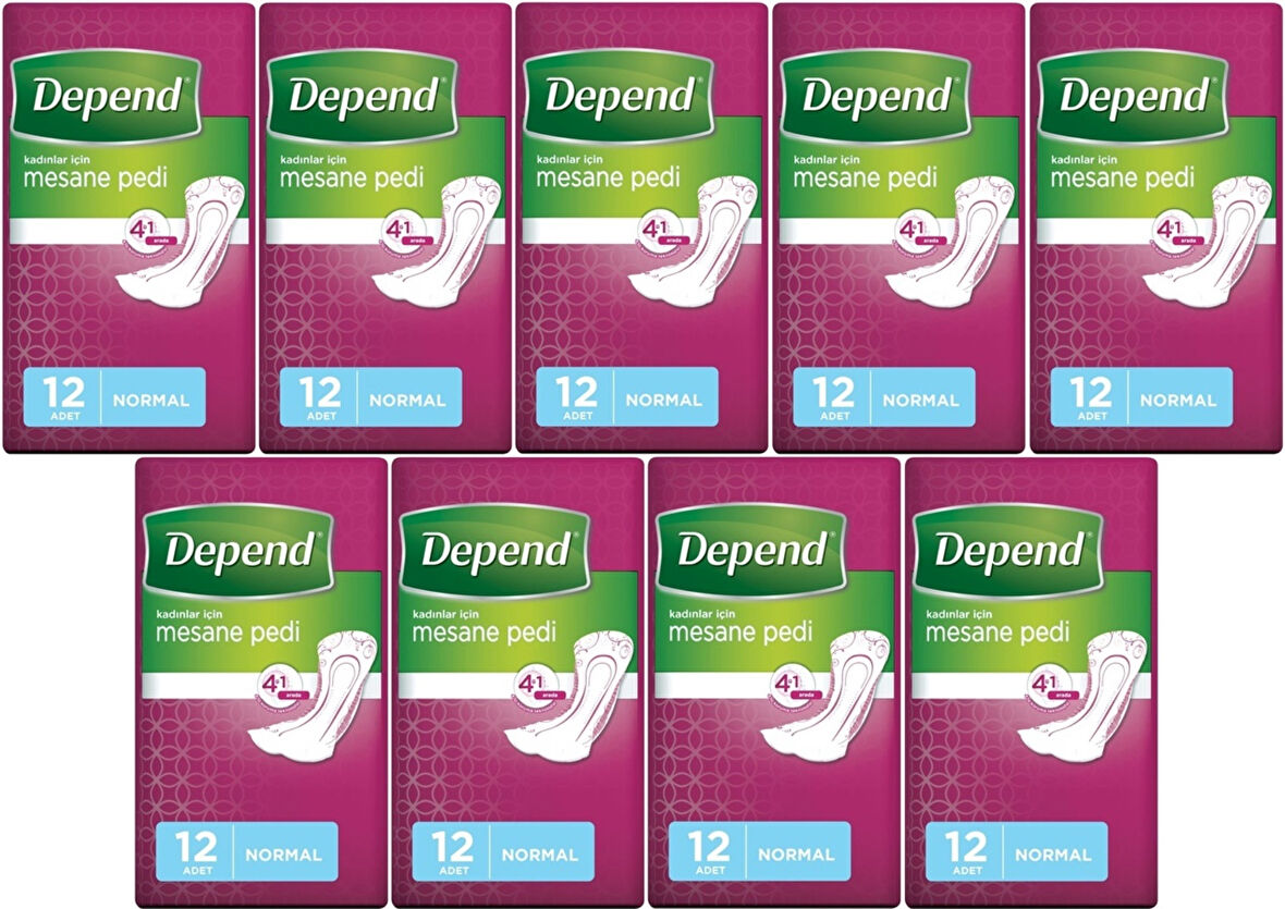 Depend Mesane Pedi Kadın Normal 108 Adet