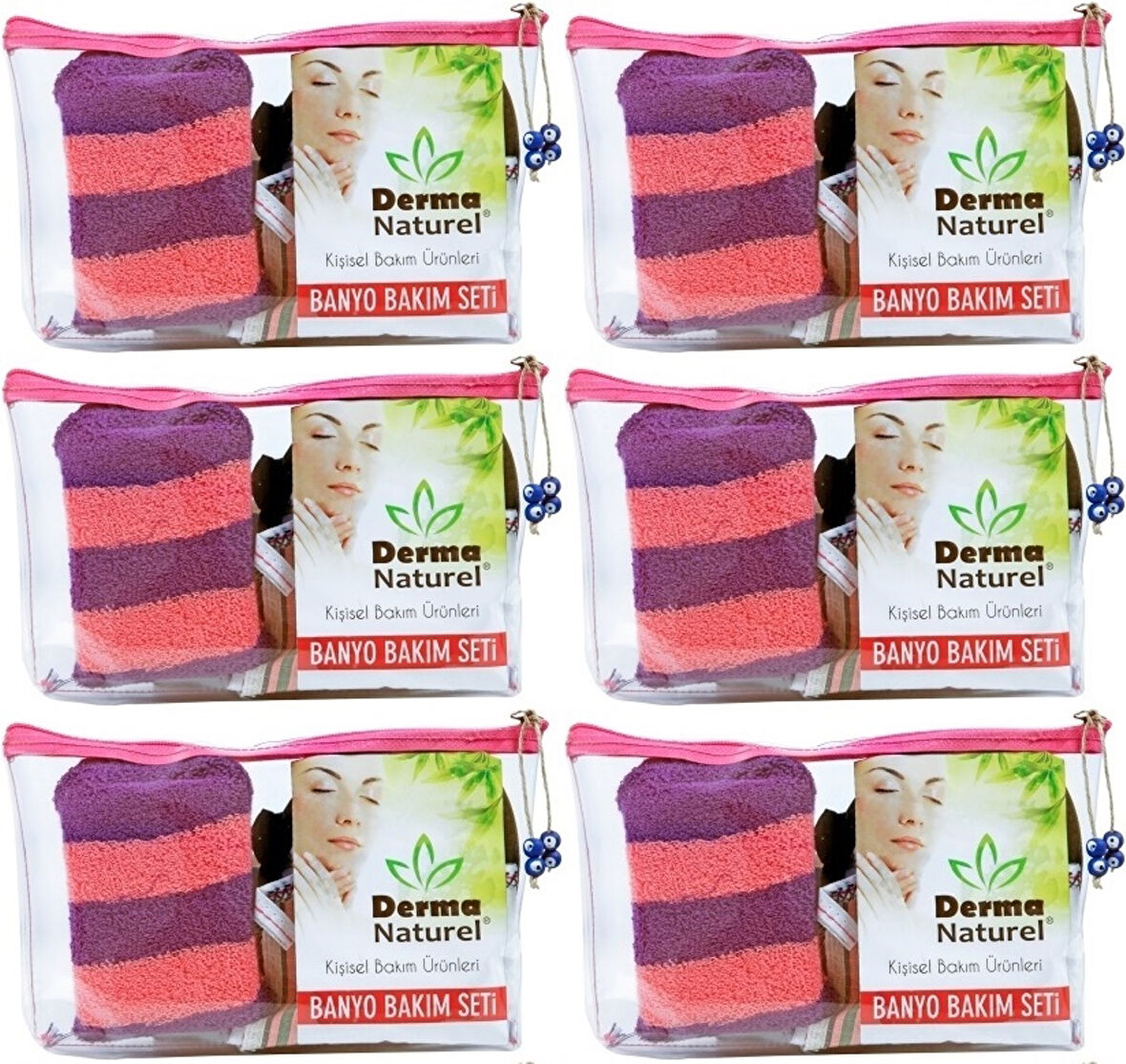 Derma Naturel Banyo Bakım Seti 4 Parça (6 Lı Set)
