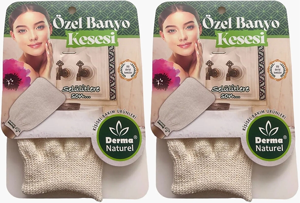 Derma Naturel Özel Banyo Kesesi MS-07 (2 Li Set)