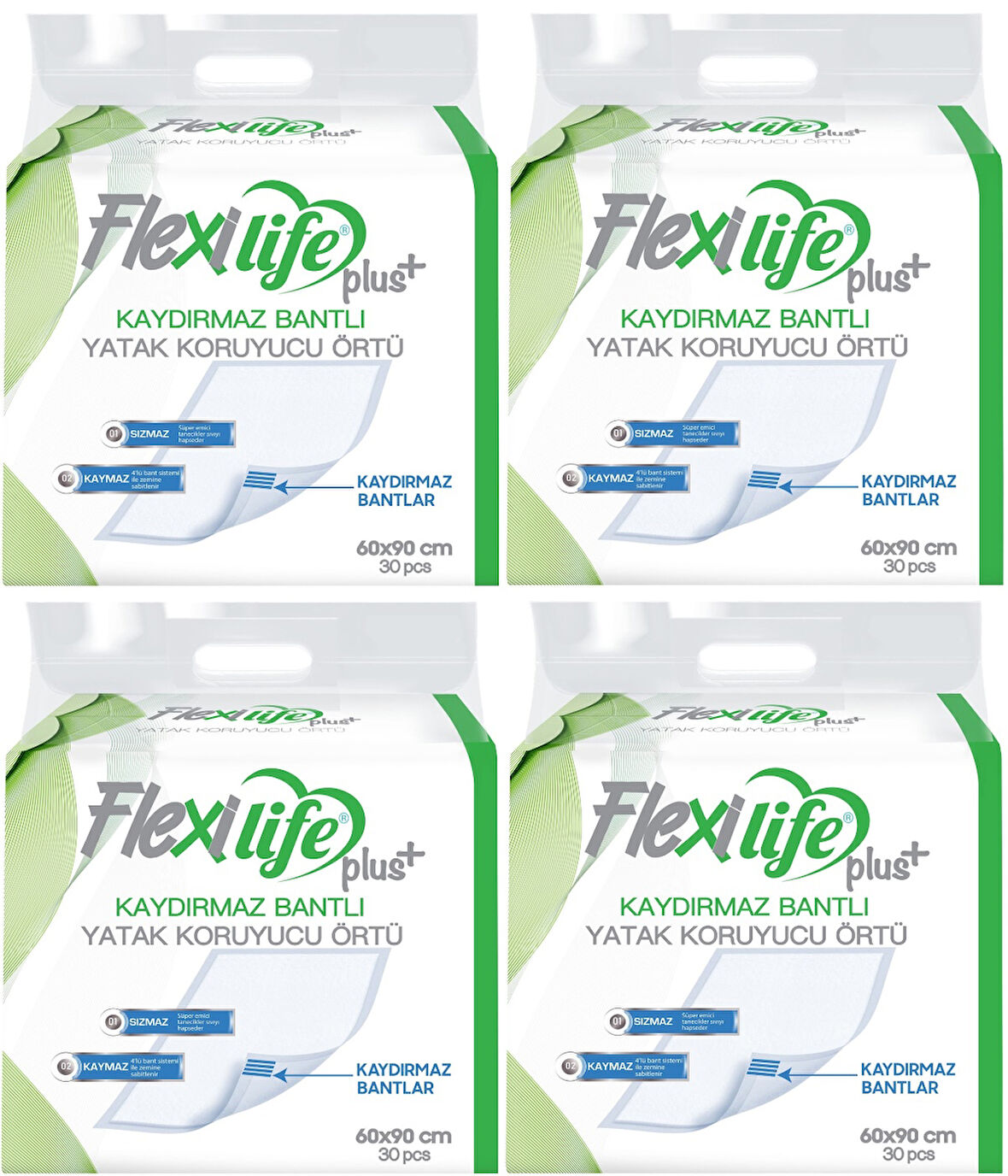 Flexi Life Hasta Alt Açma Yatak Koruyucu Örtü 60*90CM 120 Adet Kaydırmaz