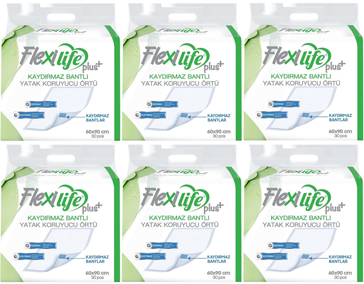 Flexi Life Hasta Alt Açma Yatak Koruyucu Örtü 60*90CM 180 Adet Kaydırmaz