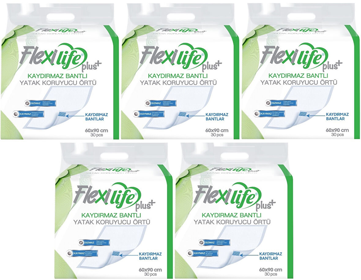 Flexi Life Hasta Alt Açma Yatak Koruyucu Örtü 60*90CM 150 Adet Kaydırmaz