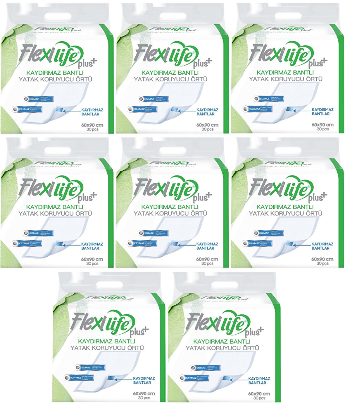Flexi Life Hasta Alt Açma Yatak Koruyucu Örtü 60*90CM 240 Adet Kaydırmaz