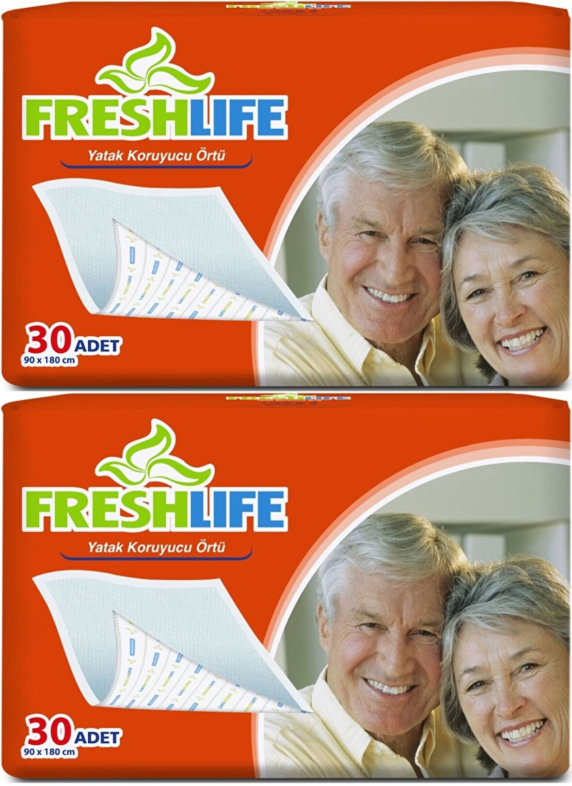 FreshLife Hasta Yatak Koruyucu 90*180CM 60 Adet (2PK*30)