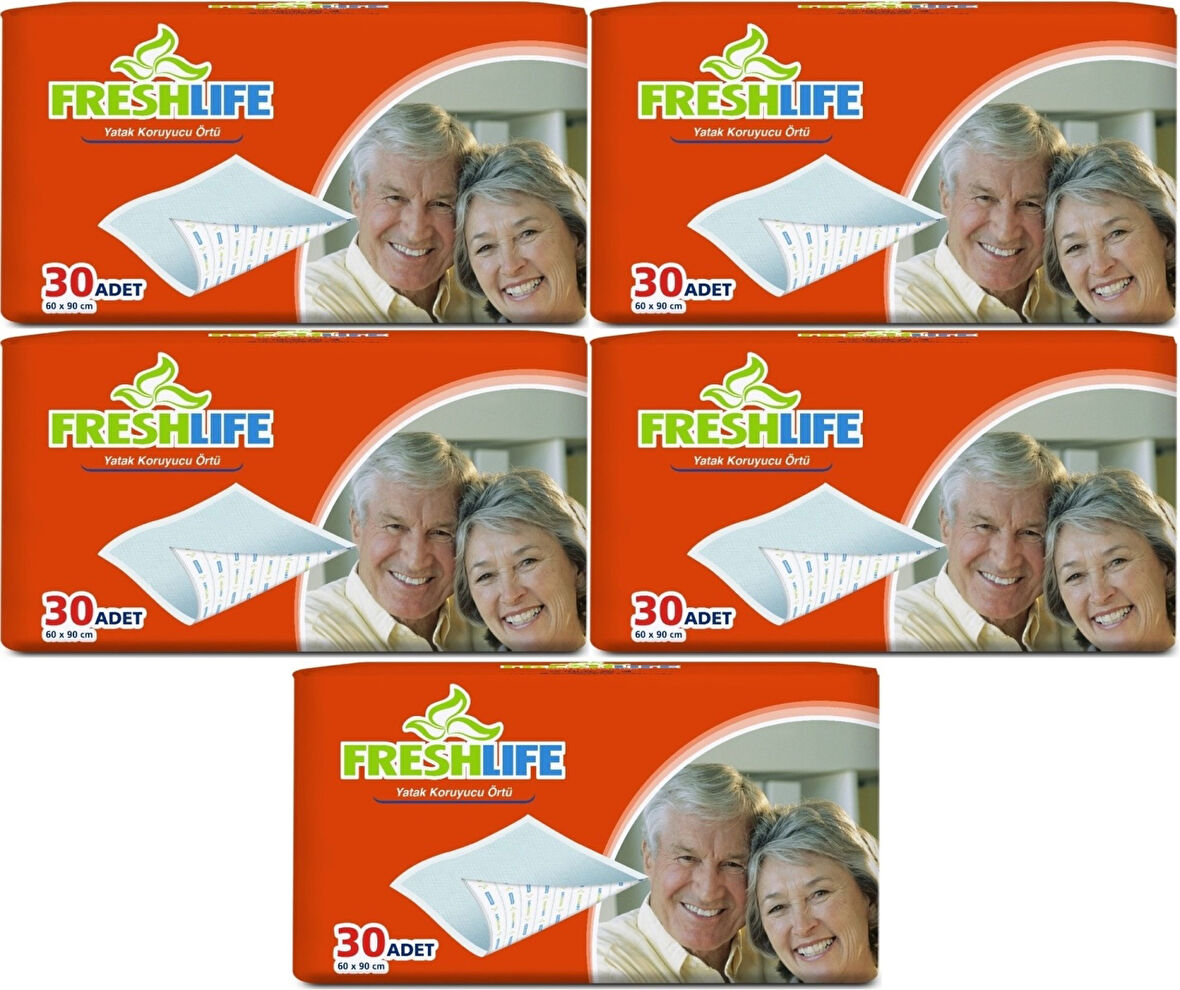 FreshLife Hasta Yatak Koruyucu 60*90CM 150 Adet (5PK*30)