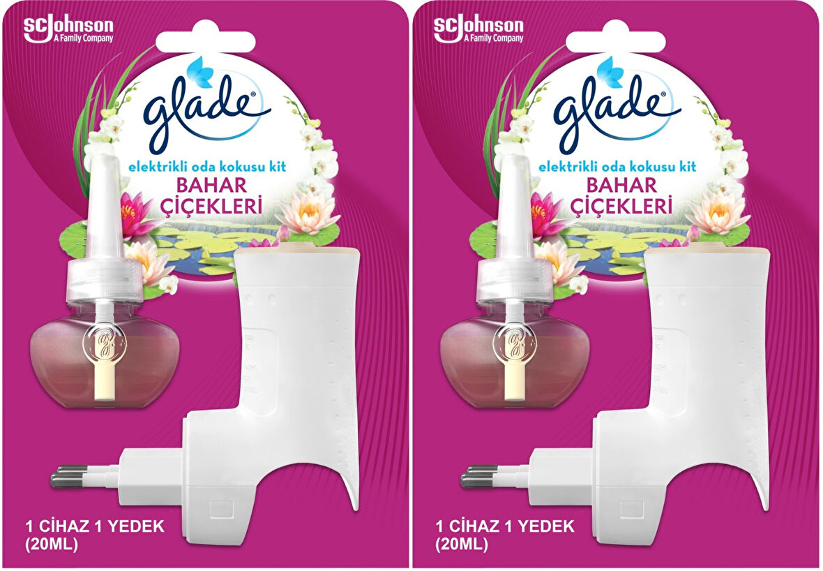 Glade Elektrikli Oda Kokusu Kit Temiz Çiçekleri (2 Li Set)