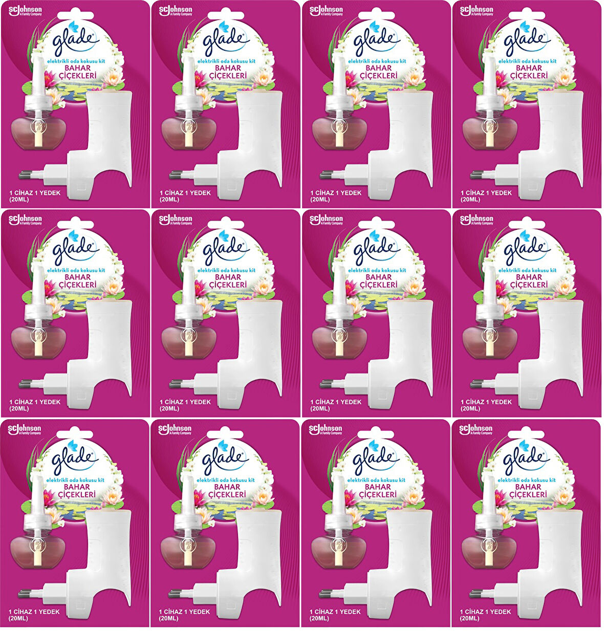 Glade Elektrikli Oda Kokusu Kit Bahar Çiçekleri (12 Li Set)
