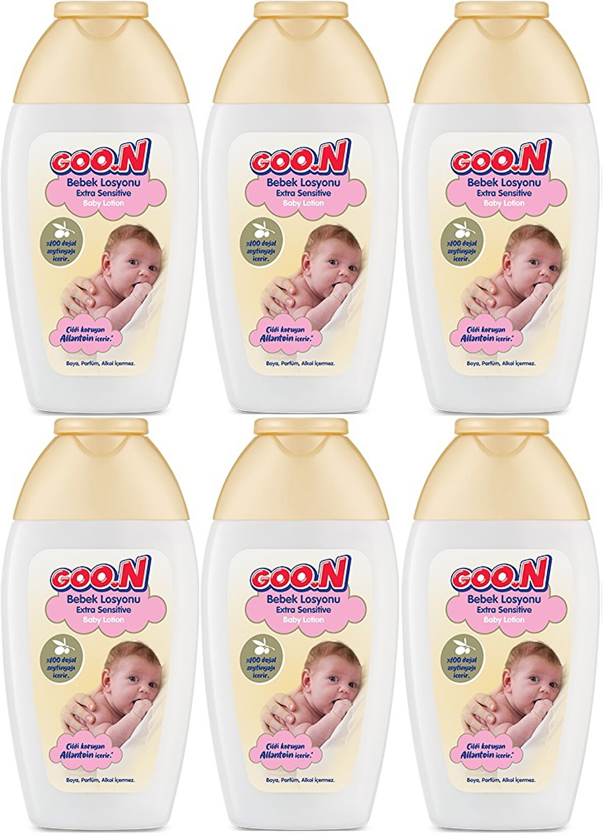 Goon Nemlendirici Bebek Bakım Losyonu 200ML (6 Lı Set)