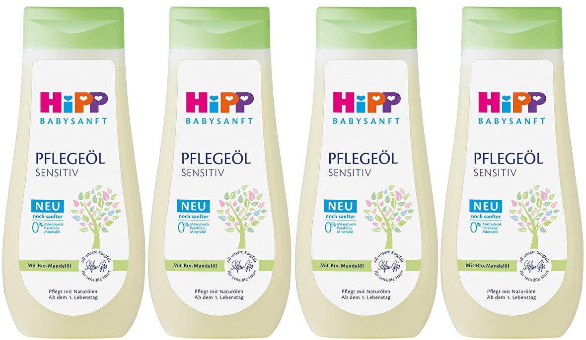 Hipp Babysanft Bebek Bakım Yağı/Pelegeöl Sensıtıv 200ML (4 Lü Set)