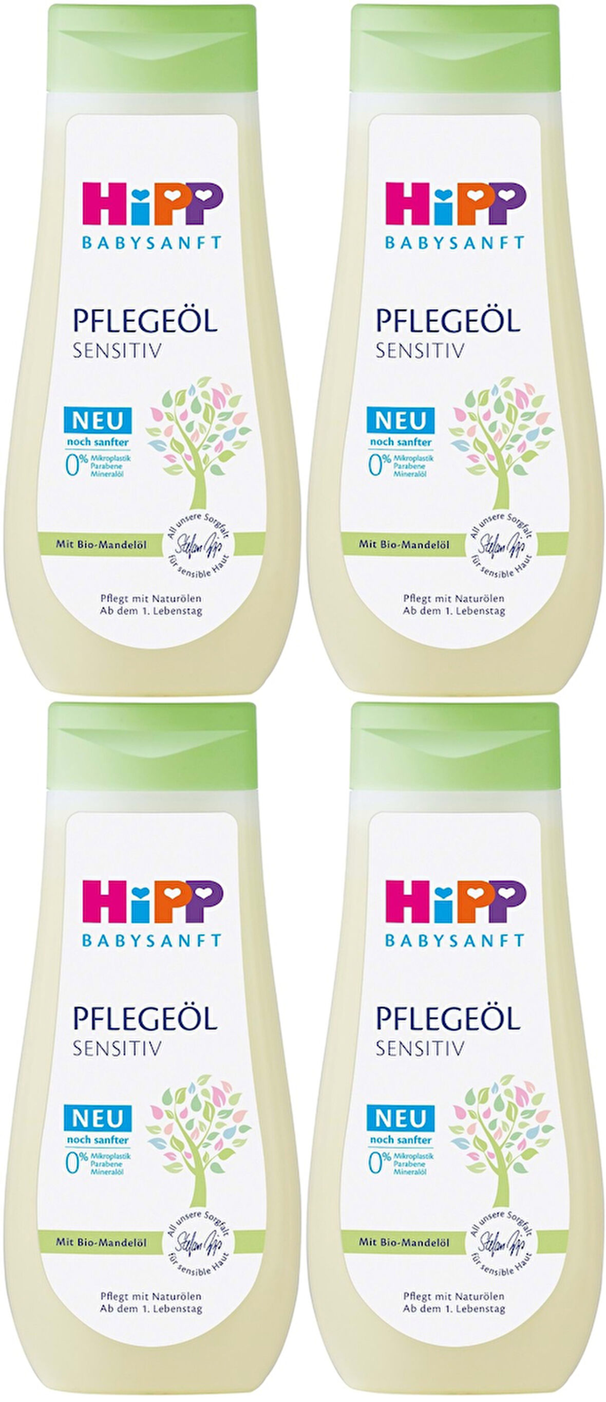 Hipp Babysanft Bebek Bakım Yağı/Pelegeöl Sensıtıv 200ML (4 Lü Set)